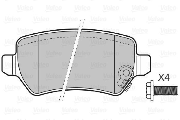 VALEO Brake Pads 598584 - Brake Pads