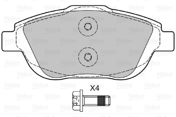 VALEO Brake Pads 601053 - Brake Pads