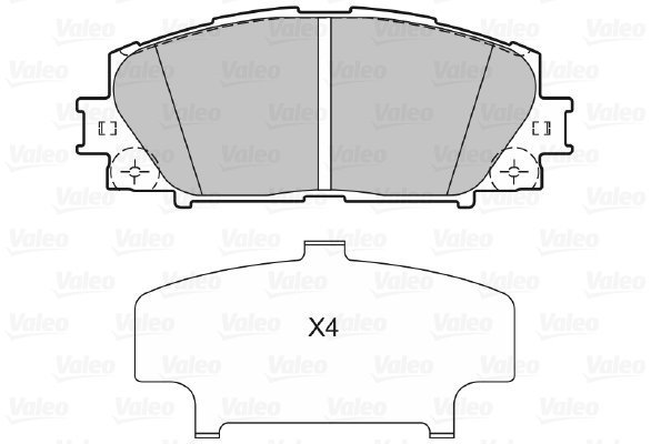 VALEO Brake Pads 601054 - Brake Pads