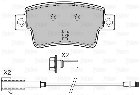 VALEO Brake Pads 601063 - Brake Pads