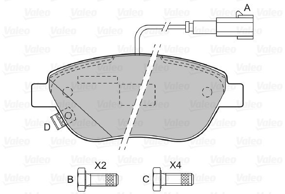 VALEO Brake Pads 601069 - Brake Pads