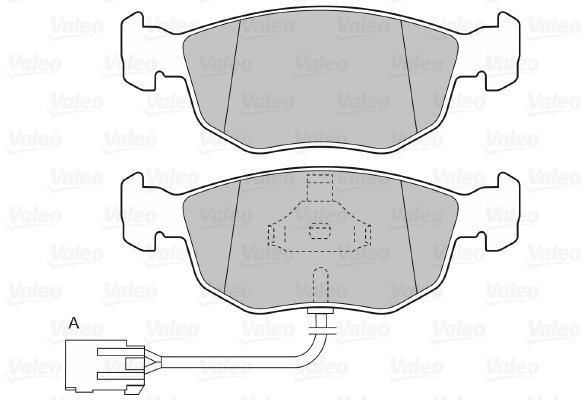 VALEO Brake Pads 598619 - Brake Pads