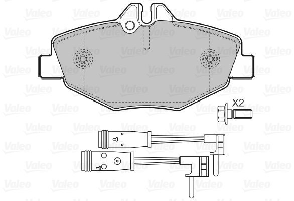 VALEO Brake Pads 598638 - Brake Pads