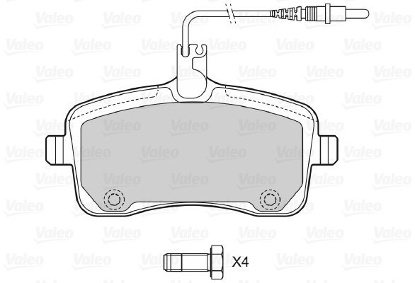 VALEO Brake Pads 598662 - Brake Pads