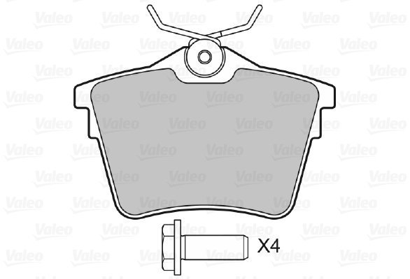 VALEO Brake Pads 598664 - Brake Pads