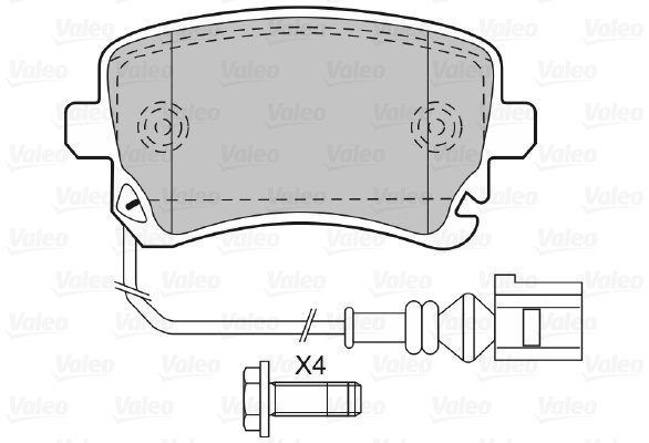 VALEO Brake Pads 598671 - Brake Pads