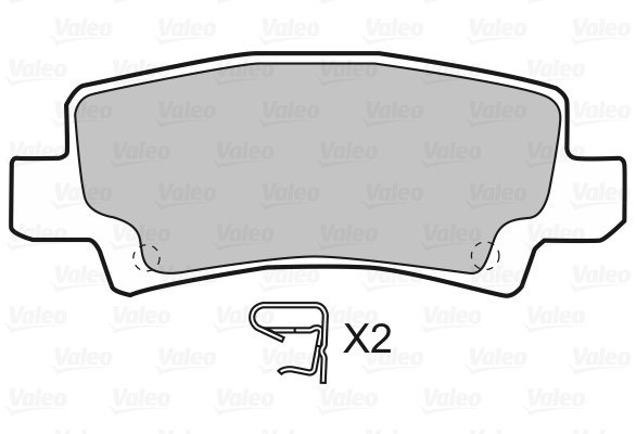 VALEO Brake Pads 598680 - Brake Pads