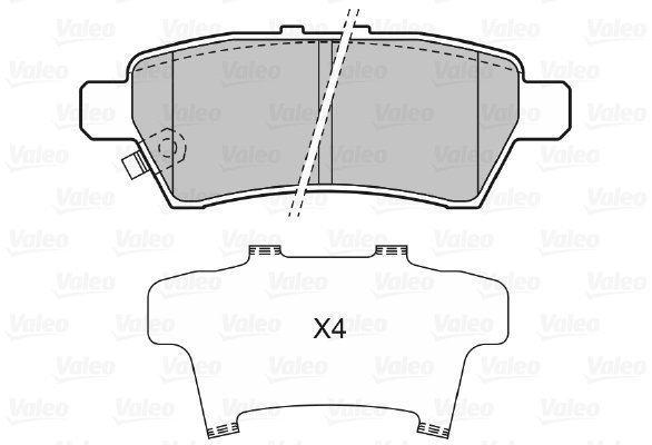 VALEO Brake Pads 598730 - Brake Pads
