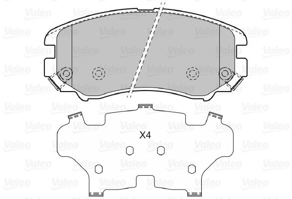 VALEO Brake Pads 598744 - Brake Pads