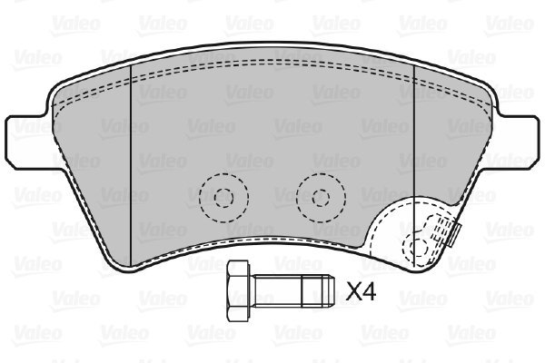 VALEO Brake Pads 598804 - Brake Pads