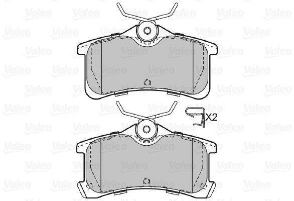 VALEO Brake Pads 598810 - Brake Pads