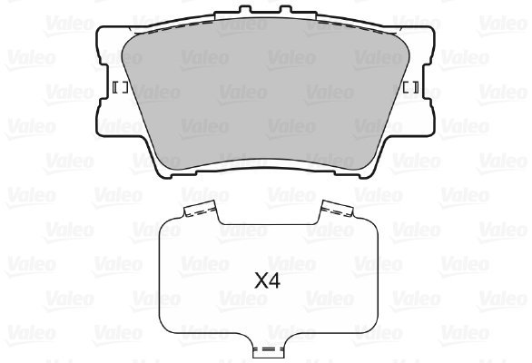 VALEO Brake Pads 598819 - Brake Pads
