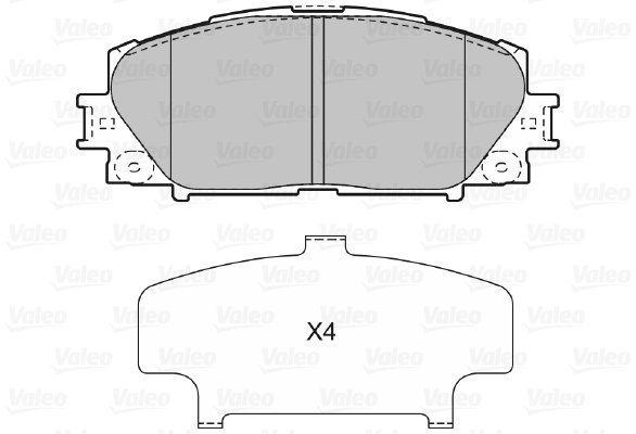 VALEO Brake Pads 598896 - Brake Pads