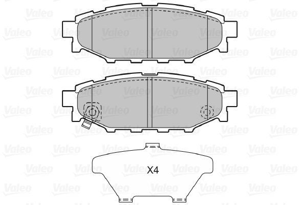 VALEO Brake Pads 598929 - Brake Pads