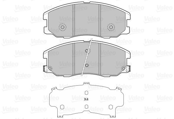 VALEO Brake Pads 598942 - Brake Pads