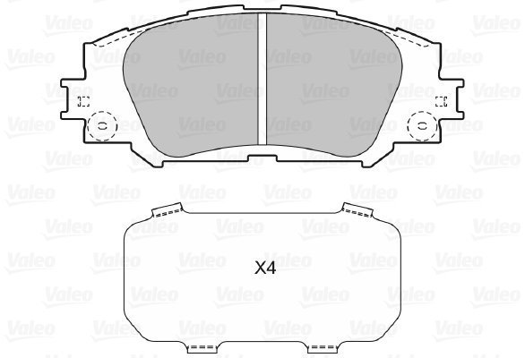VALEO Brake Pads 598943 - Brake Pads