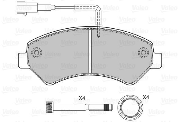 VALEO Brake Pads 601276 - Brake Pads