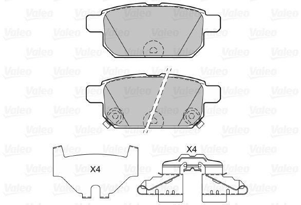 VALEO Brake Pads 601285 - Brake Pads