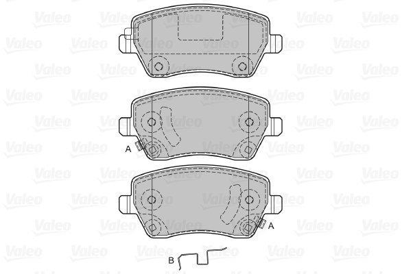 VALEO Brake Pads 601287 - Brake Pads