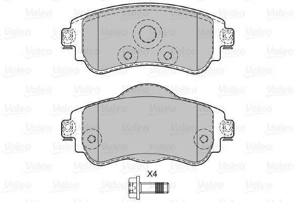 VALEO Brake Pads 601293 - Brake Pads