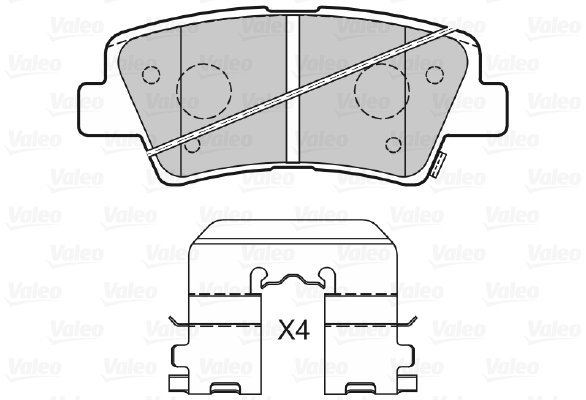 VALEO Brake Pads 601301 - Brake Pads
