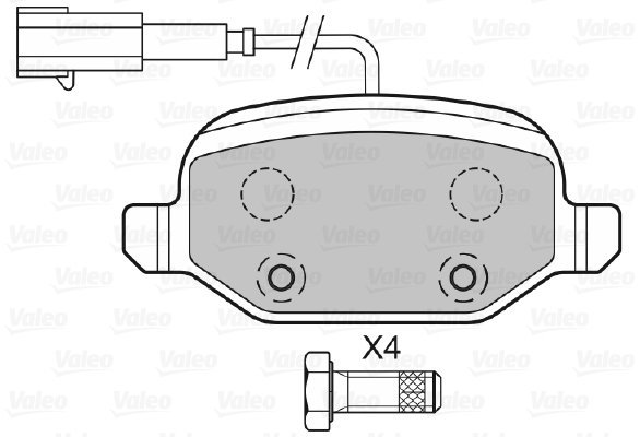 VALEO Brake Pads 601302 - Brake Pads