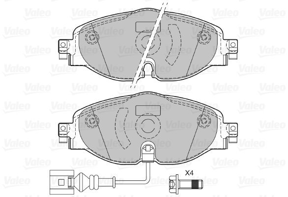 VALEO Brake Pads 601328 - Brake Pads