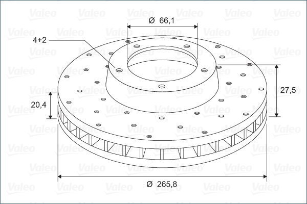 VALEO Brake Disc 886198 - Brake Disc