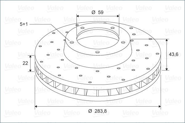 VALEO Brake Disc 886265 - Brake Disc