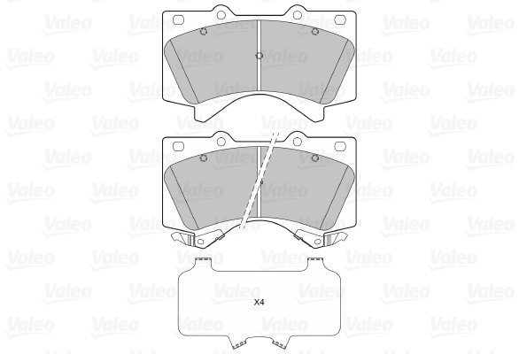 VALEO Brake Pads 601339 - Brake Pads