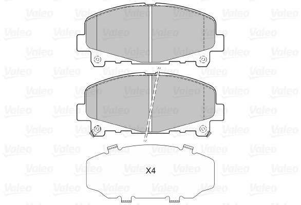 VALEO Brake Pads 601351 - Brake Pads