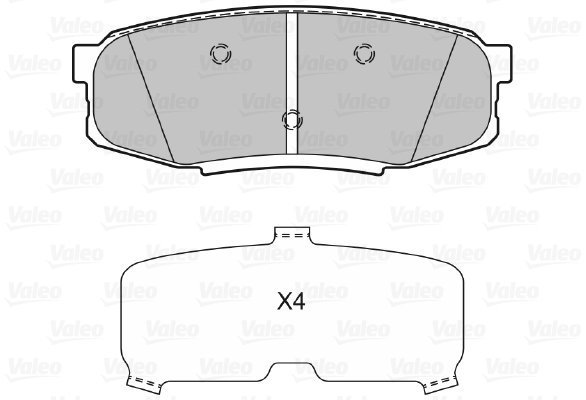 VALEO Brake Pads 601340 - Brake Pads