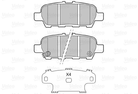 VALEO Brake Pads 601148 - Brake Pads