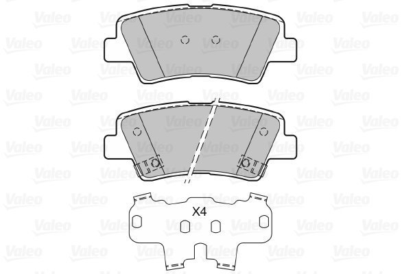 VALEO Brake Pads 601139 - Brake Pads