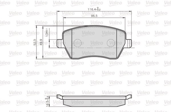 VALEO Brake Pads 872973 - Brake Pads