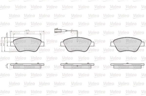 VALEO Brake Pads 872705 - Brake Pads