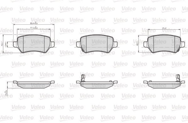 VALEO Brake Pads 872417 - Brake Pads