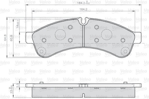 VALEO Brake Pads 872231 - Brake Pads