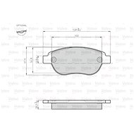 VALEO Brake Pads 872600 - Brake Pads