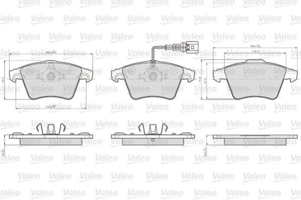 VALEO Brake Pads 873746 - Brake Pads