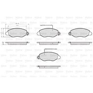 VALEO Brake Pads 872432 - Brake Pads