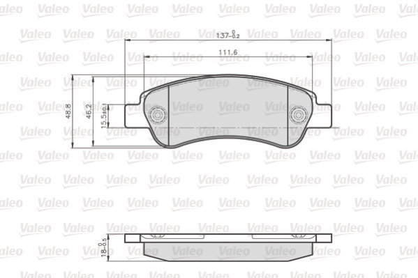 VALEO Brake Pads 872465 - Brake Pads