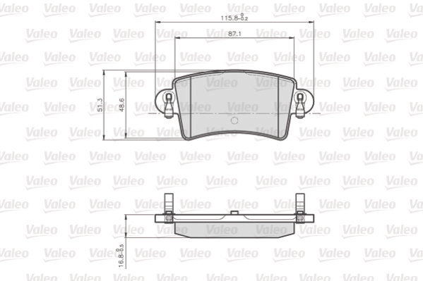 VALEO Brake Pads 872669 - Brake Pads