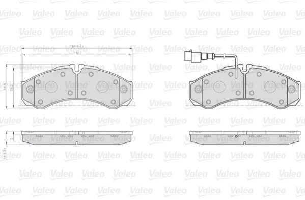 VALEO Brake Pads 872000 - Brake Pads