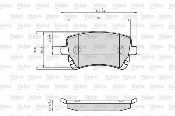 VALEO Brake Pads 872326 - Brake Pads
