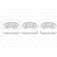 VALEO Brake Pads 872597 - Brake Pads