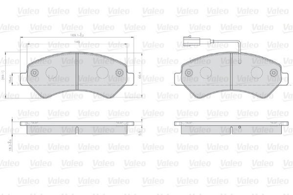 VALEO Brake Pads 872466 - Brake Pads