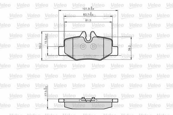 VALEO Brake Pads 872008 - Brake Pads