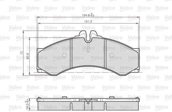 VALEO Brake Pads 872153 - Brake Pads