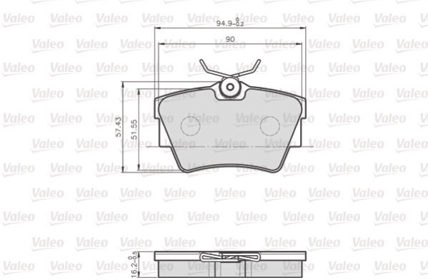 VALEO Brake Pads 872748 - Brake Pads